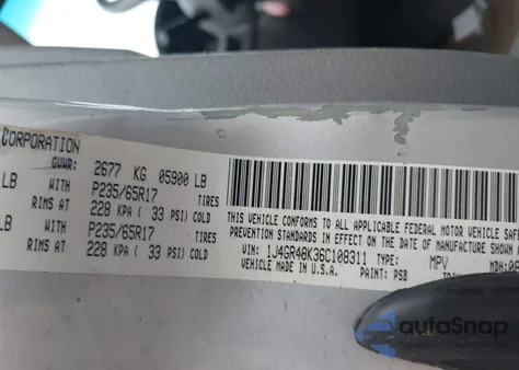 2006 Jeep Grand Cherokee Laredo z USA, uszkodzony, nr VIN 1J4GR48K36C108311